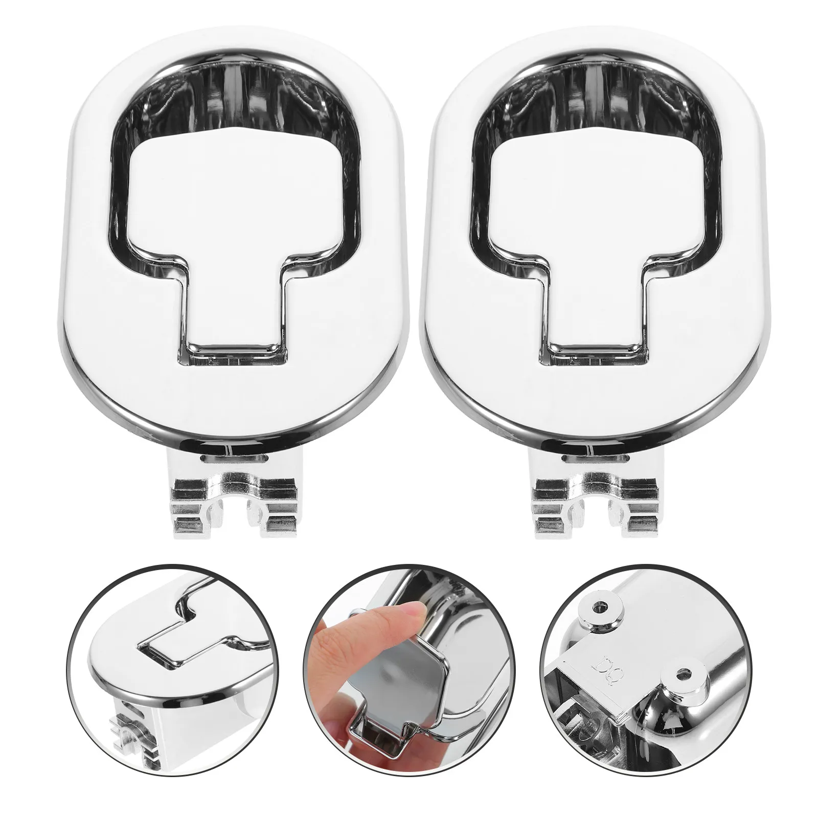 2Pcs Sofa Recliner Handle Set Adjustable Electroplated Replacement Part for Chair Sofa Couch Furniture Pull Release Recliner