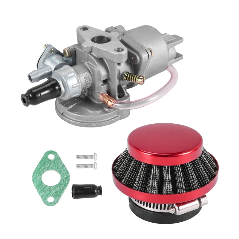 Carburetor Carb Carby + Air Filter + Stack For 2 Stroke 47Cc 49Cc Engine Parts Mini Moto Kids Atv Quad Dirt Pocket Bike Minimoto