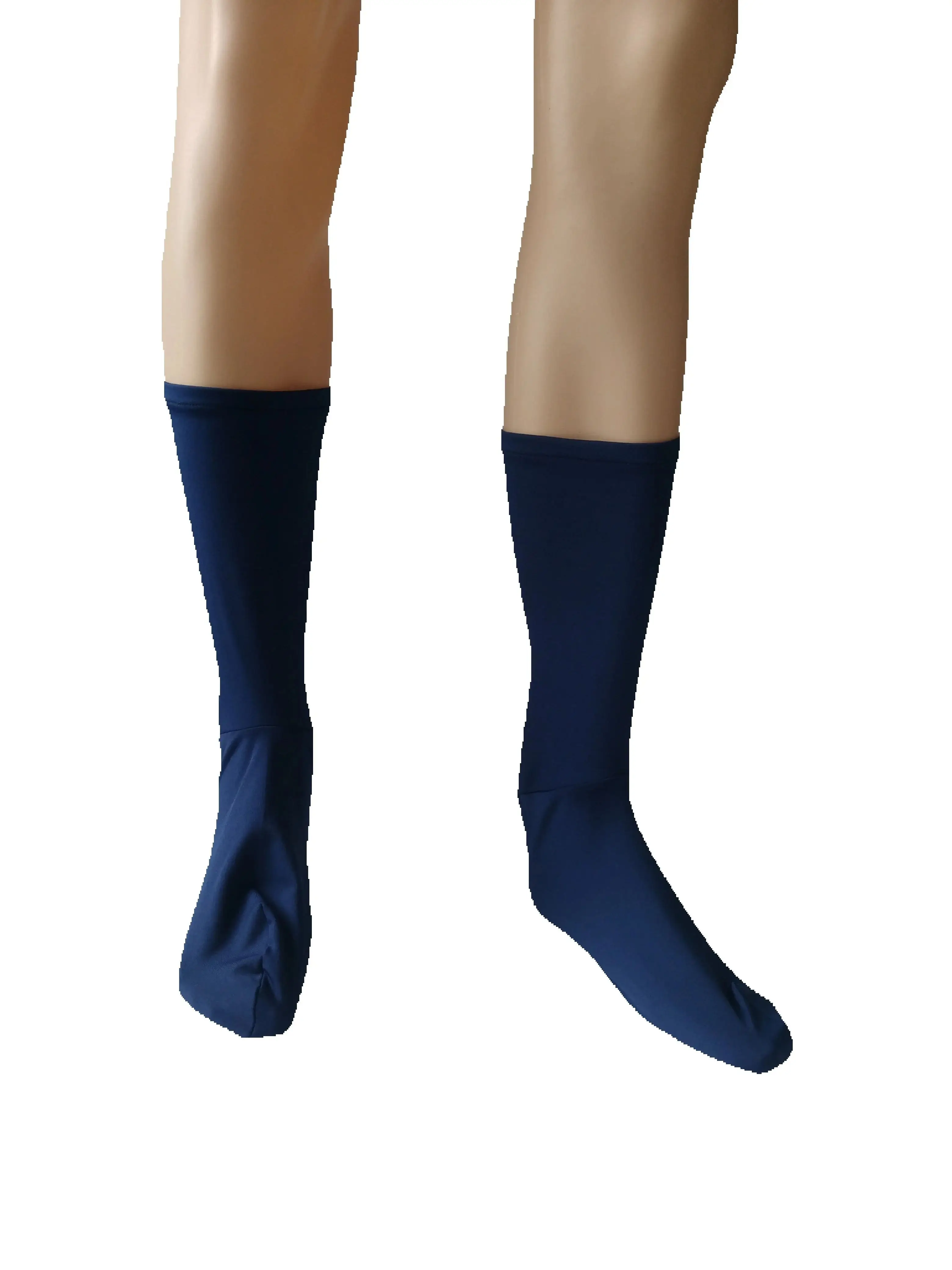 

Navy Blue Spandex High Elastic Long Stockings costumes Cosplay Party Halloween Foot cover sleeve Socks