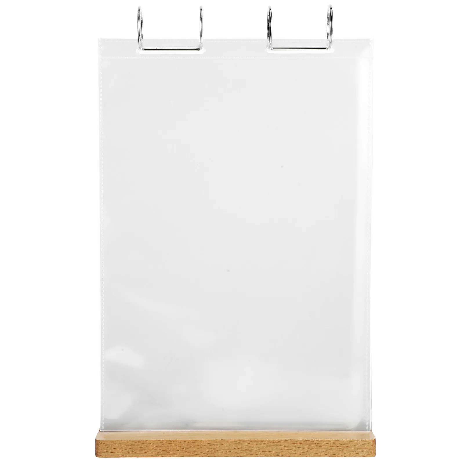 

Acrylic Double-Sided Flip Menu Display Stand Clear Tabletop Sign Holder for Cafes Restaurants Tea Shops A4 Size Menu Card Sleeve