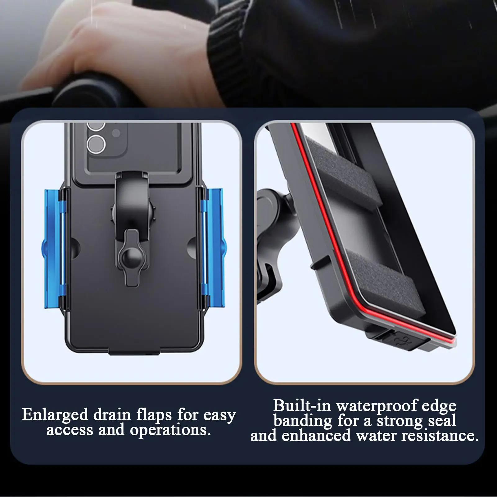 

Motorcycle Phone Mount Support With Sun Hat Cell Phone Mount Stand For Women Men Riding Motorcycles Bicycles Scooters Strollers