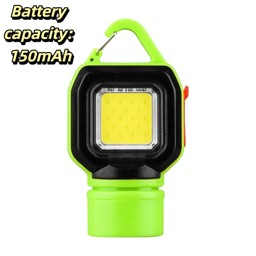 High-Brightness COB Portable COB LED Flashlight Lightweight Design Compact Size Keychain Lamp Fast Power Replenishment