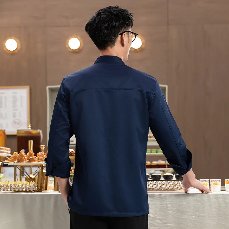 Food service Chef Uniform Kitchen Cooking Costume Restaurant Pizzaiolo  Cook Jackets Bakery Cafe Waiter Waitress Working Clothes