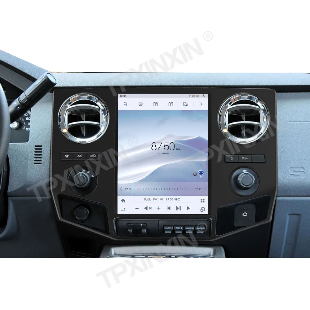 Qualcomm Vertical Screen Android 13 Player Upgrade Head Unit For Ford F450 F650 F350 F250 2009 2010 2011-2019 GPS Radio Receiver