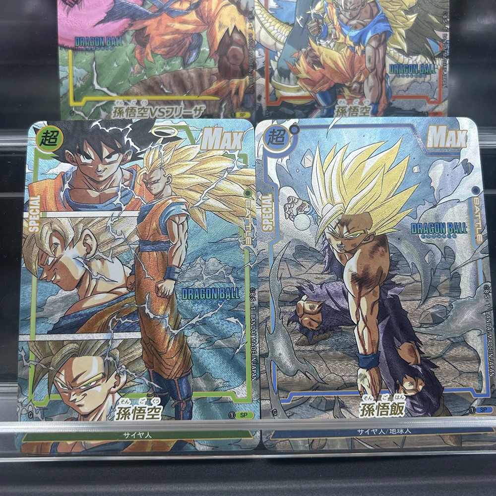 Diy Anime Loong Ball Proxy TCG Collectible Cards Goku Gohan Color-Flash/Coarse-Flash Premium Complete Collectible Cards Gift view 4
