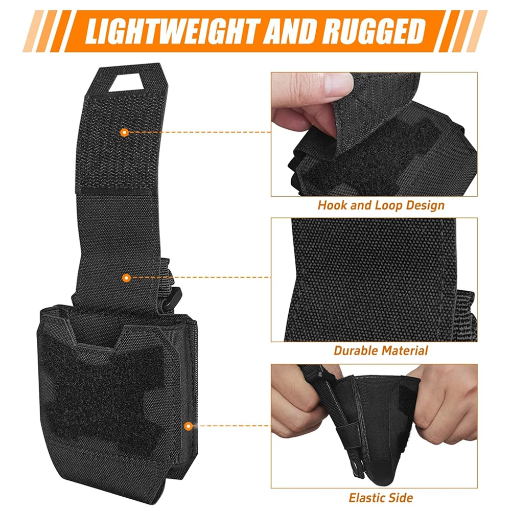 Handcuff Pouch Molle Handcuff Holster Handcuff Case for Duty Belt Tactical Vest Law Enforcement Security Officer Accessories