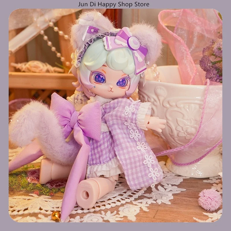 ​ COME4FREE 1/12 BJD 인형 옷 딸기 타르트 타로 큐브 케이크 디저트 시리즈 드레스 의상 세트 OB11 인형 옷
