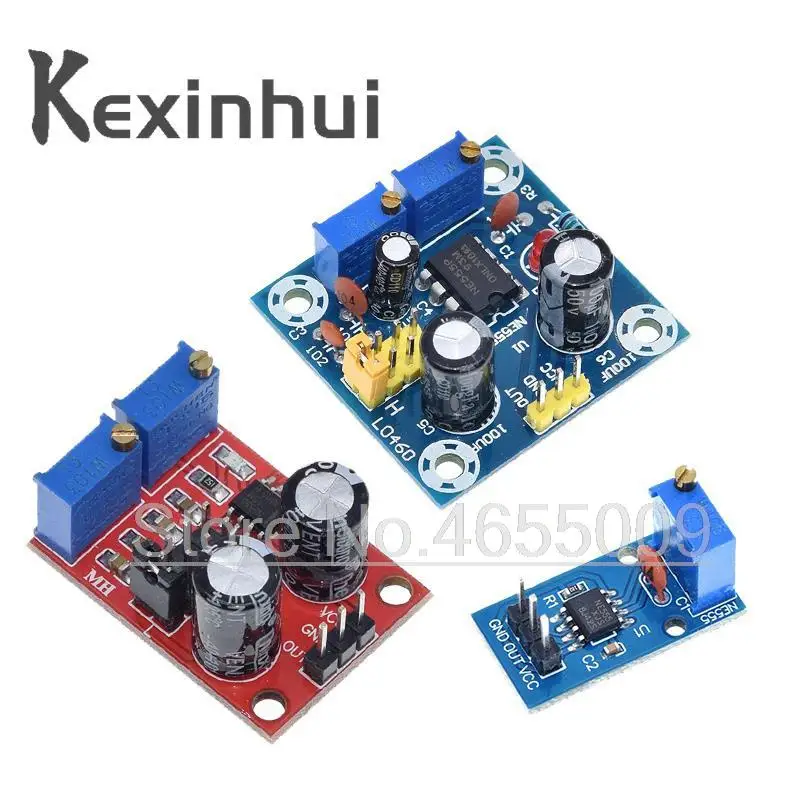 NE555 Pulse Frequency Duty Cycle Adjustable Module Square Wave 5V-12V Signal Generator For Arduino Smart Car