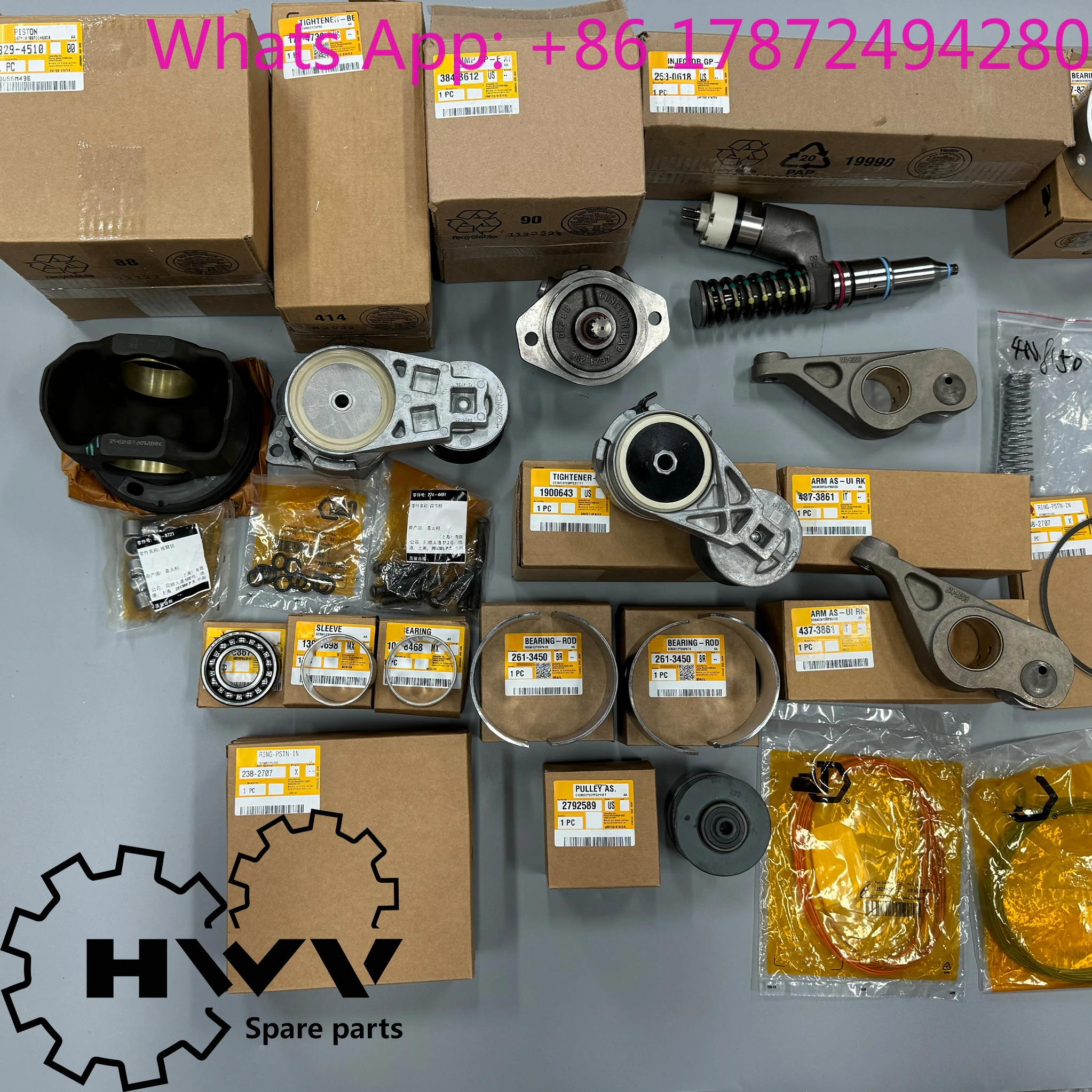 Complete Engine Overhaul Kit 3306 3406 C4 to C18 Series with Cylinder Head Gasket Liner Parts