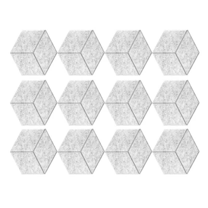 

A06F-12 Pack Self Adhesive Acoustic Panels 11.8Inch X 10.2Inch Sound Proof Foam Panels With High Density