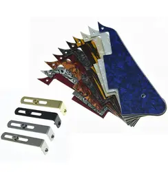 KAISH Premium LP Guitar Pickguard with Stainless Steel Pickguard Bracket and Steel Mounting Screws for USA Gibson Les Paul