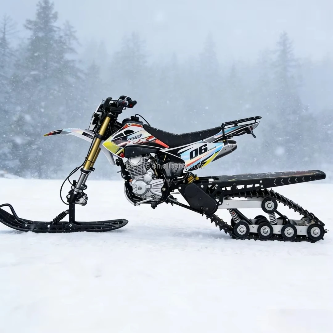 2026 New 300cc Snowmobile Adults 2-Wheeler Snow Mobile Sled All-Terrain Off-Road Winter Summer Motorized Snow Bike