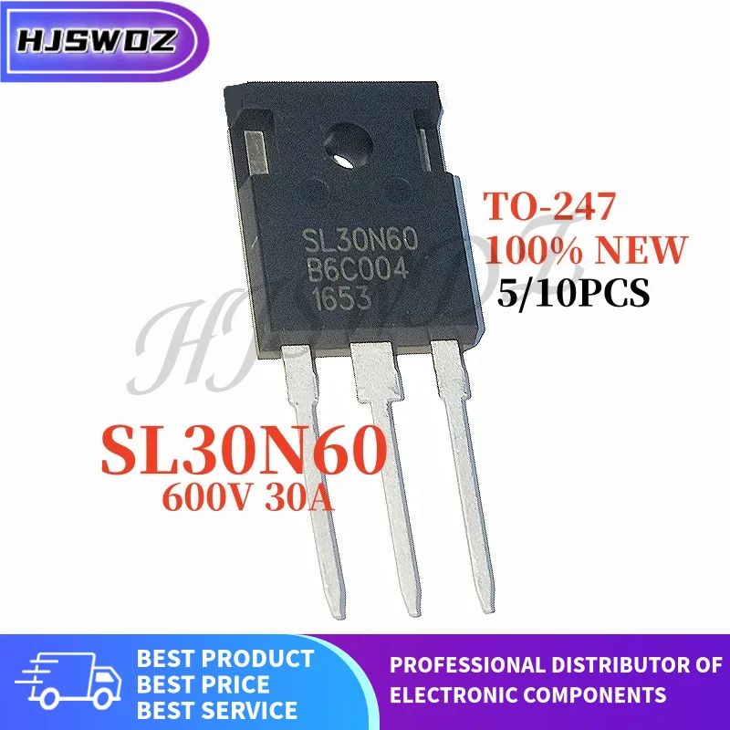 5PCS-10PCS NEW SL30N60 30N60 TO-247 600V 30A IGBT tube High-power In Stock electronics component
