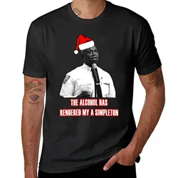 Brooklyn 99 Chrismas Holt, the Alcohol has rendered me a simpleton T-Shirt black t shirt man clothes mens t shirts