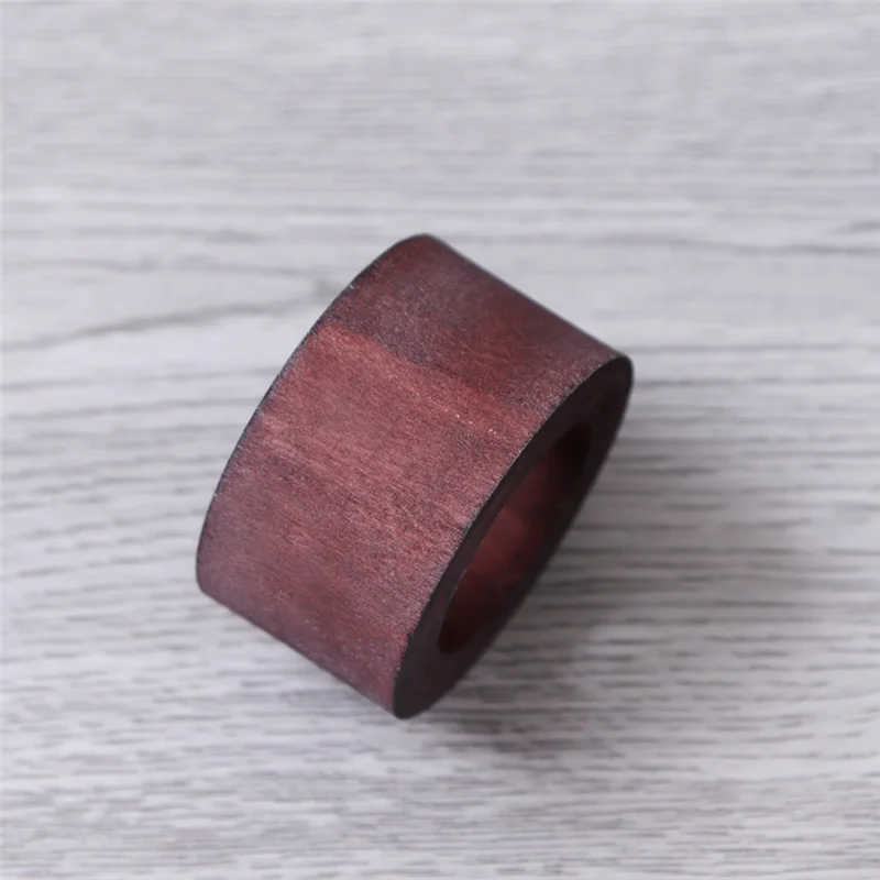A71Z 12 piezas de anillos para servilletas de madera, servilletero para mesa de comedor, anillos decorativos para servilletas de vacaciones para decoración de mesa