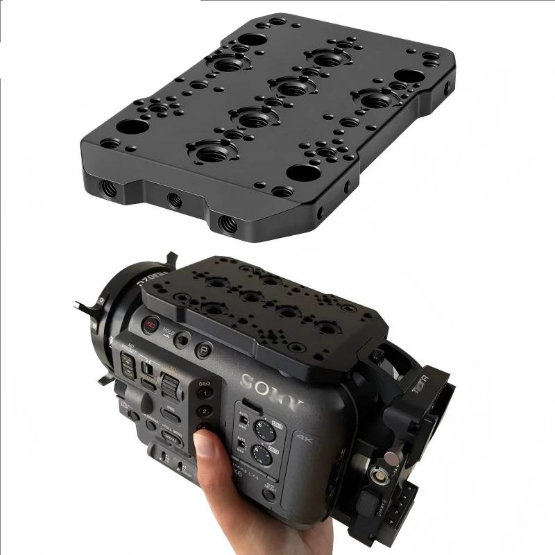 film-camera-roof-extended-topplates-fx6-aluminum-alloy-1\4-3\8-screw-female-cheese-boards-multi-functional-top-plate