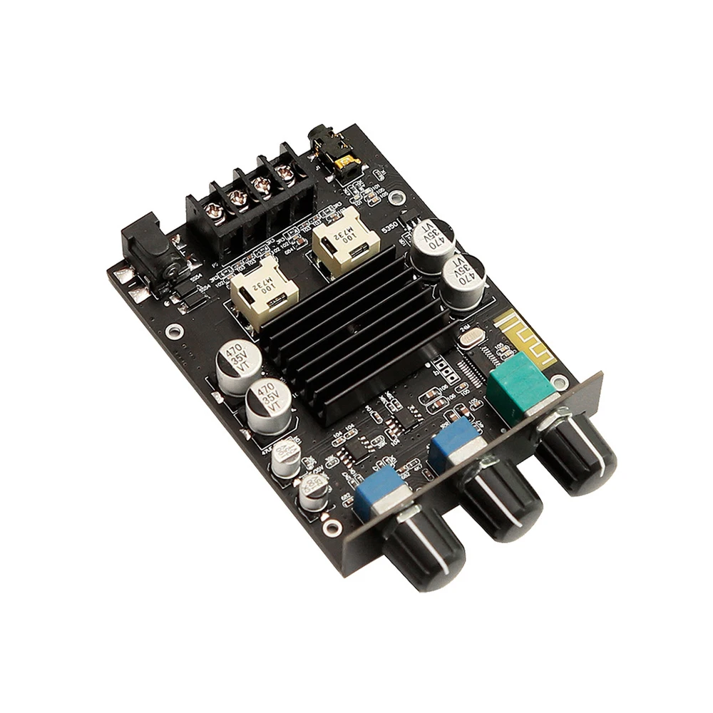 AIYIMA TPA3116×2 Bluetooth Class D Digital Power Amplifier Board 2.0 Channel Treble and Bass Adjustment 100W×2 Passive Speaker