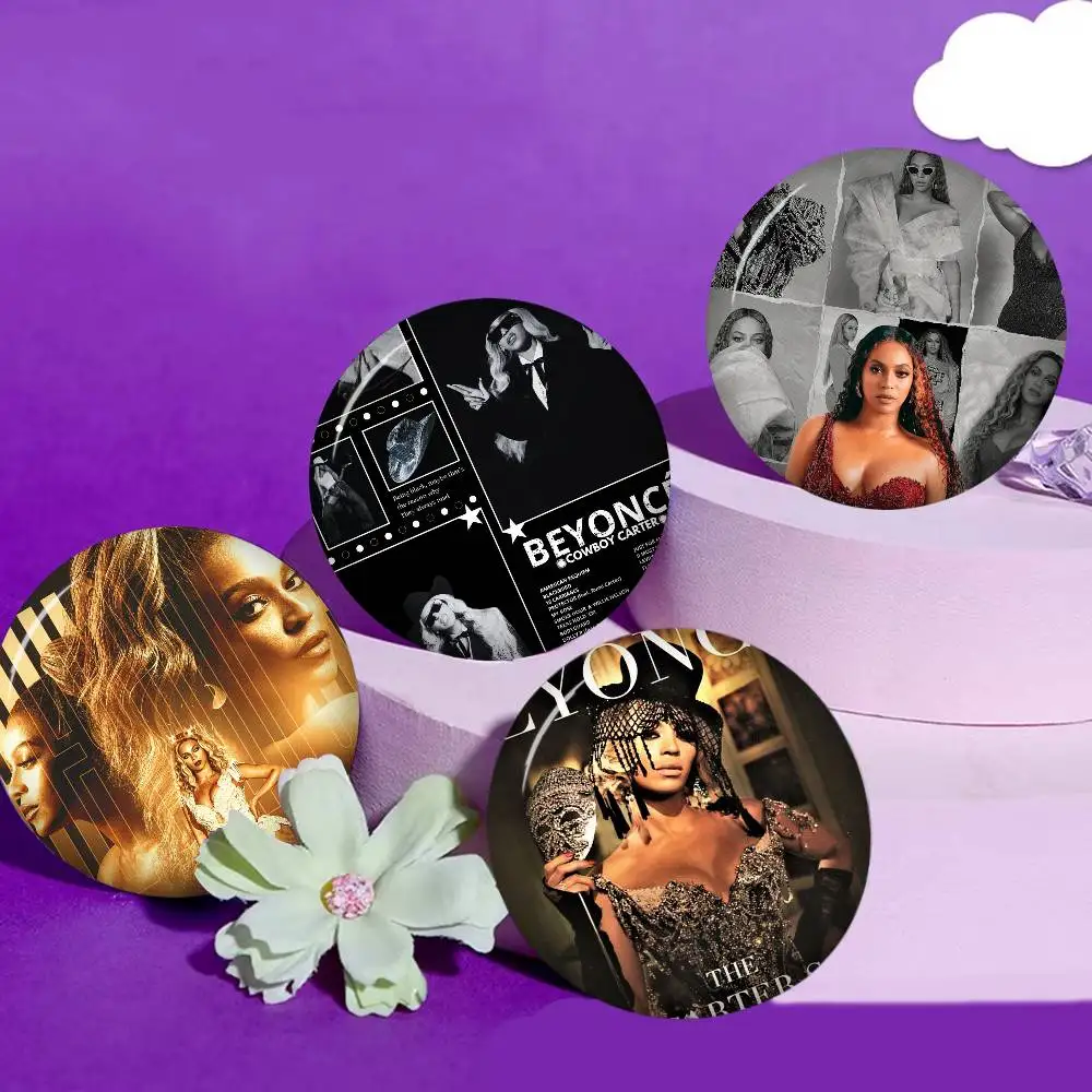 B-Beyonce Cowboy Carter Singer Tinplate Pin Button Custom Anime Role Old-school Brooch Cartoon Collar Badge Jewelry Gift Fans