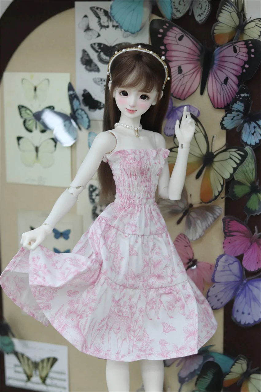 1/3, 1/4 BJD Doll clothes sd16 Women's dress Strapless dress  BJD Doll accessories(no doll)