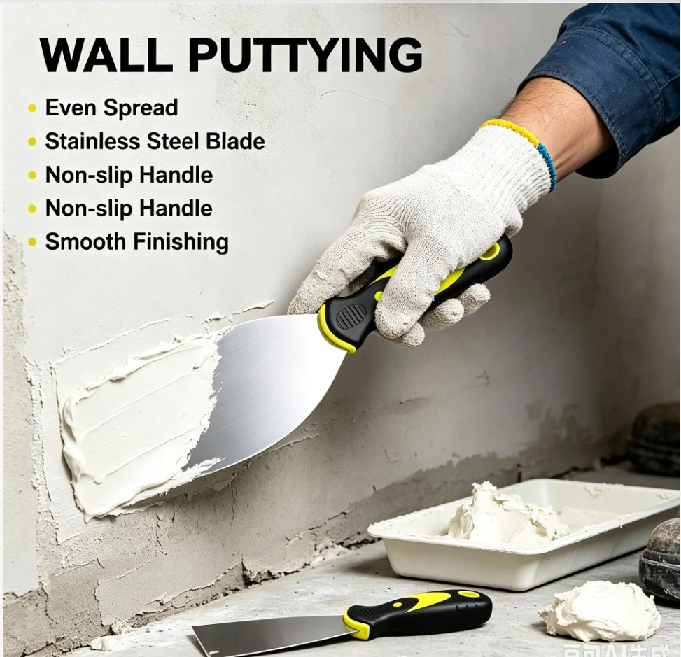 Stainless Steel Putty Scraper Spatula Scraping Putty Painter Paint Tool Plaster Shovel Cleaning Spatula Construction Tool