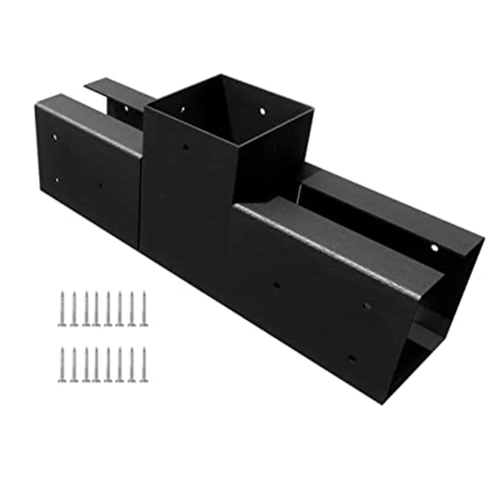 

Sturdy Carbon Steel Pergola Brackets 3 Way Design Suitable for 4x4 Lumber Easy Installation and Secure Attachment