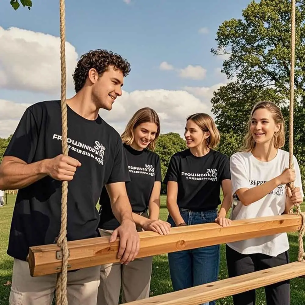 تي شيرت مخصص للرجال والنساء، قمصان مخصصة مع طباعة أمامية وخلفية، صمم تي شيرتك المخصصة مع الصورة