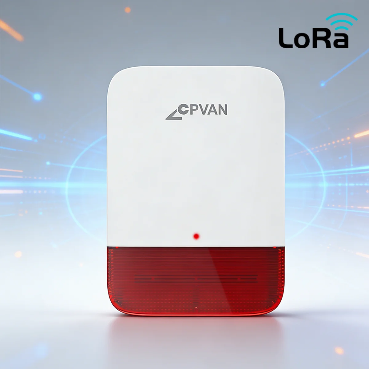 CPVAN Wireless LoRa Version Outdoor Siren Loudspeaker Higt Decibel Waterproof Strobe Siren Alarm For Home Burglar Alarm System