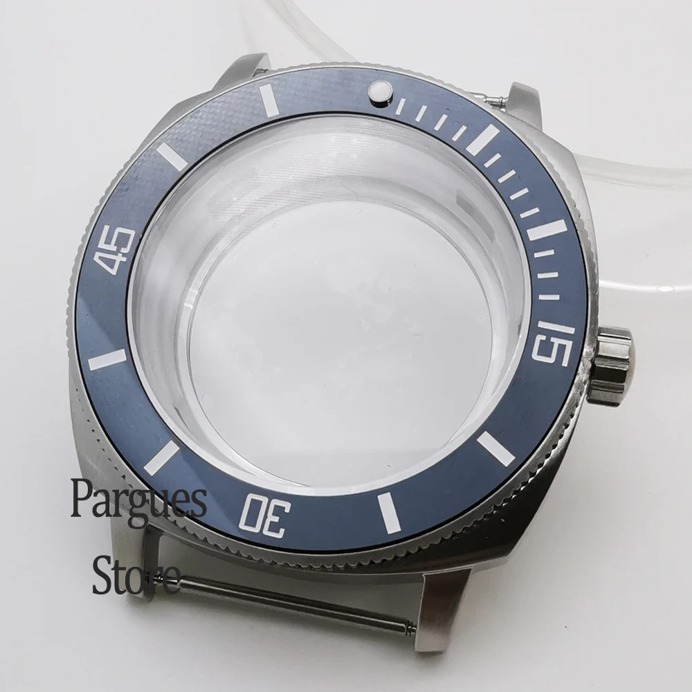 

42mm sapphire glass ceramic bezel stainless steel watch case fit NH34 NH35 NH36 movement