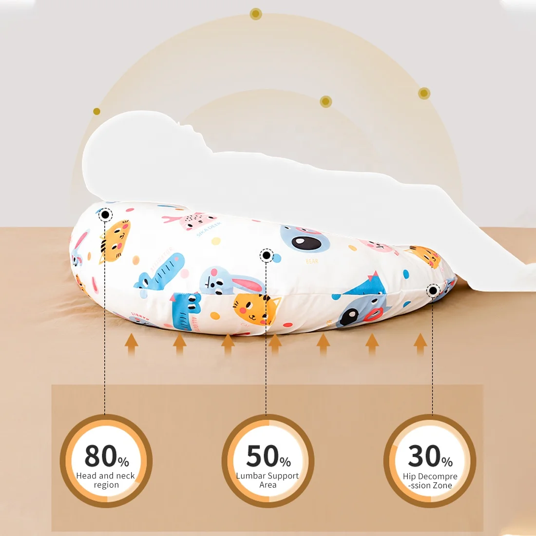 ODM OEM-tumbona lavable para bebé, cuna portátil, cama, sofá, almohada de lactancia para bebés de 0 a 24 meses