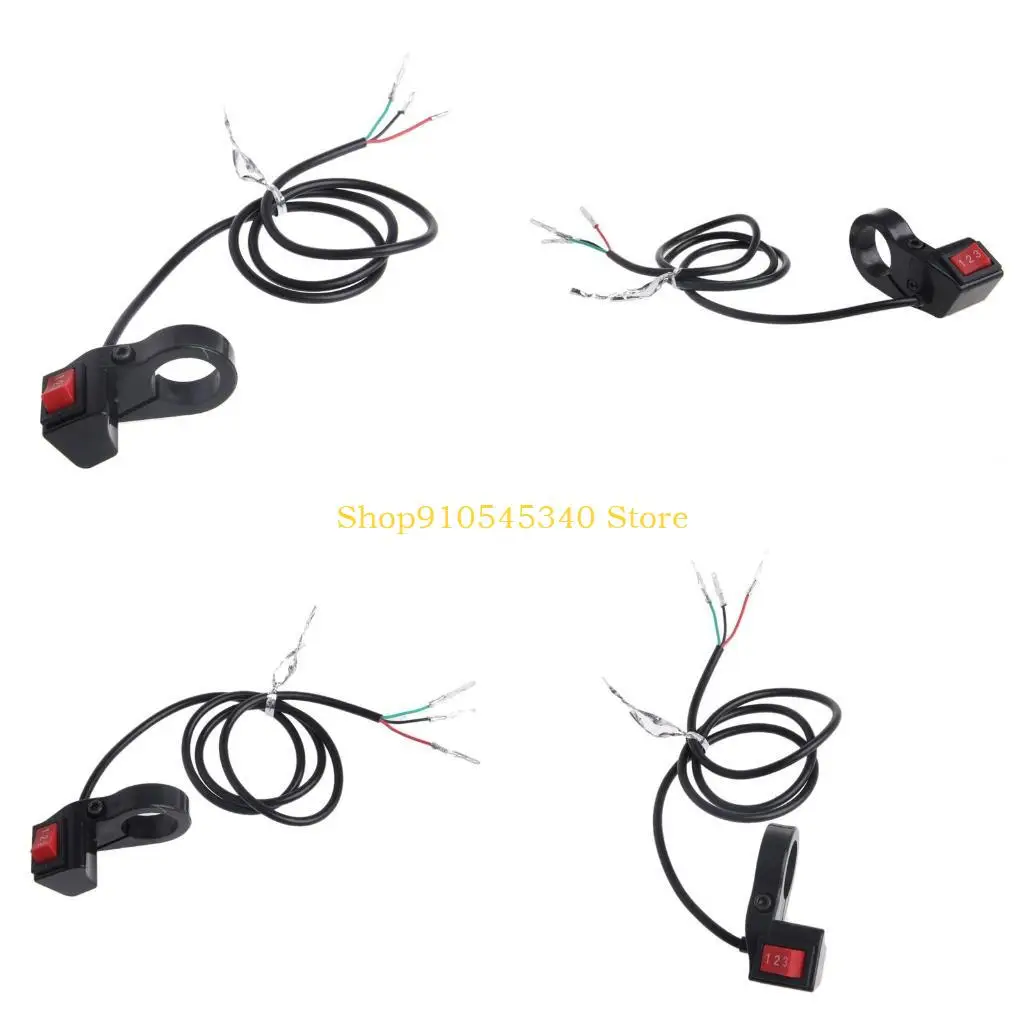 U2JA 22mm Electric 3 Speed Module Switch For Shift E-bike Scooter Bike Motorcycle