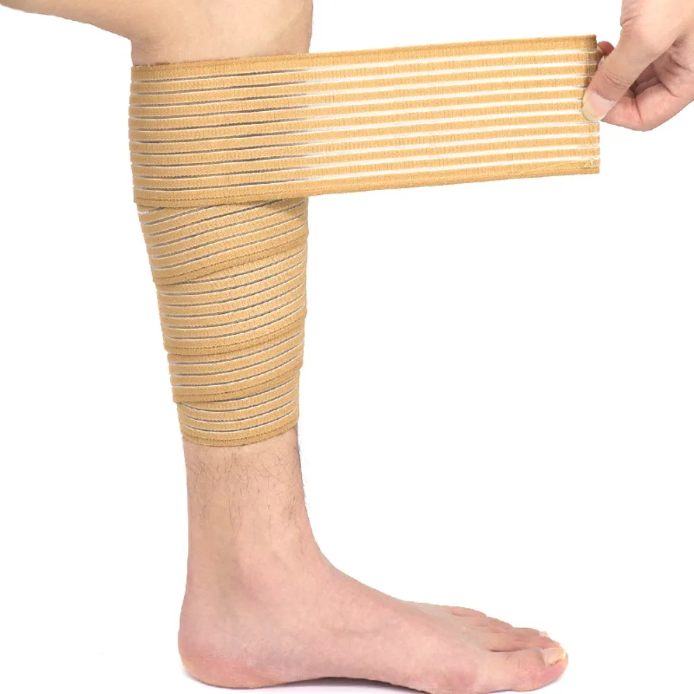 Verstauchungen Verletzungen Sport Gym Kompression Einstellbare Sport Schutz Bandage Wade Elastische Bandage Oberschenkel Hülse Fahrrad Beinlinge