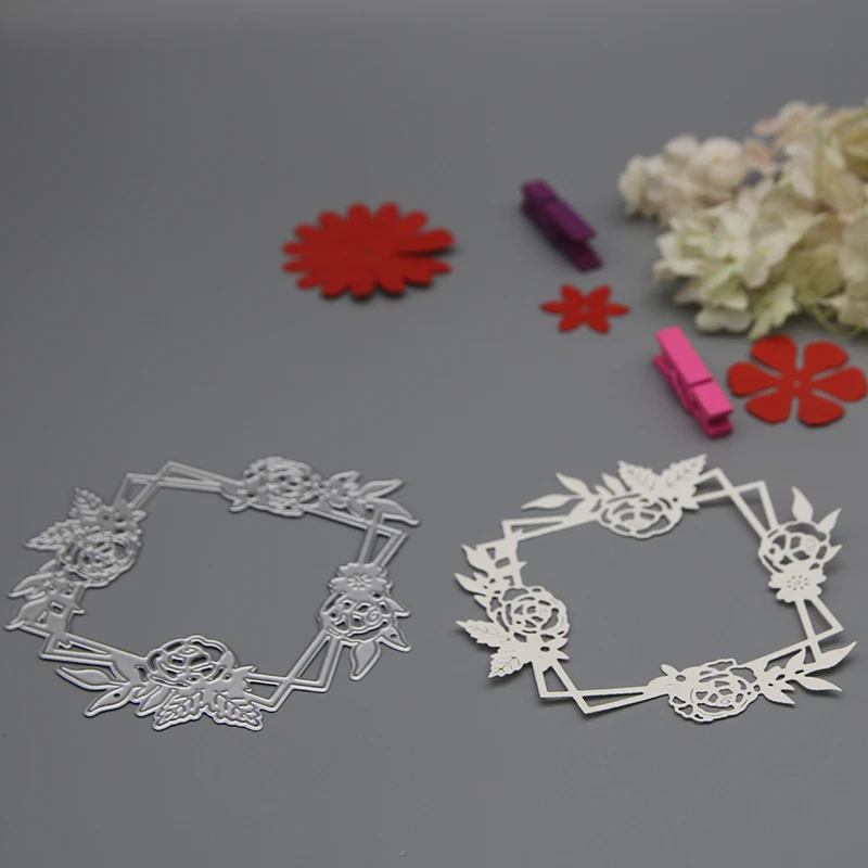 2023 New Arrival Leaf Flower Garland Metal Cutting Dies for Scrapbook Paper Craft Knife Mould Blade Punch Card Making Stencils