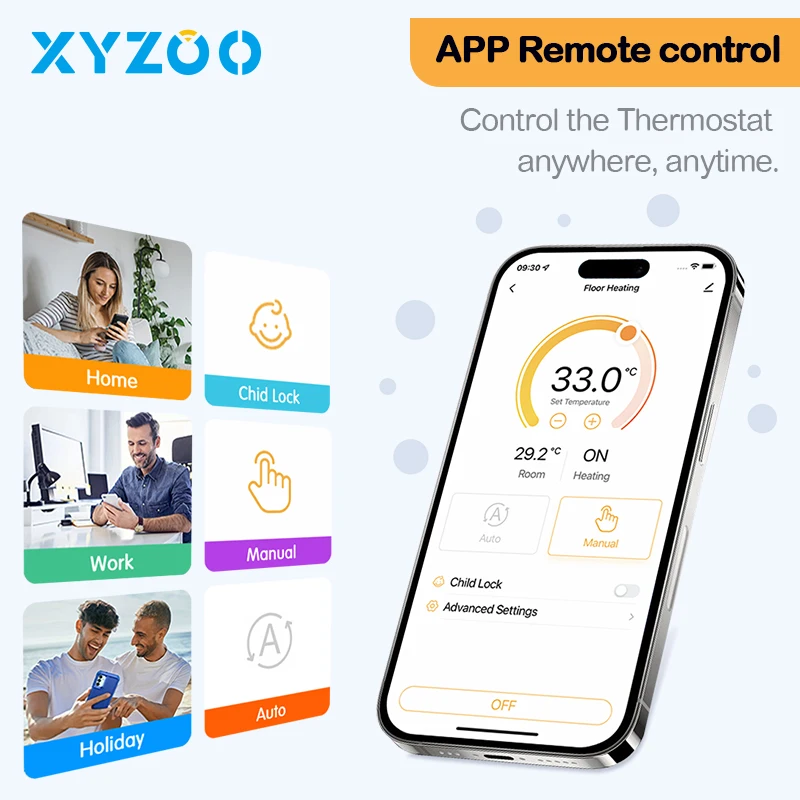 WiFi Gas Bolier Wireless Battery Thermostat RF Smart Tuya 3A Water Floor Heating Temperature Remote Controller Alexa Google Home