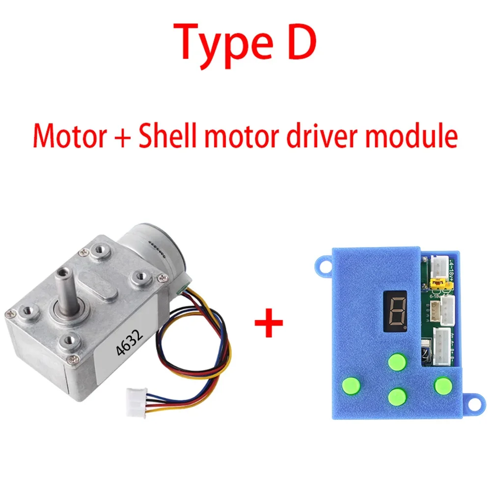 GW4632 25by Worm Gear Stepper Motor Brushless High Torque Stepping Motor Self Reversible Locking Reduction Gear