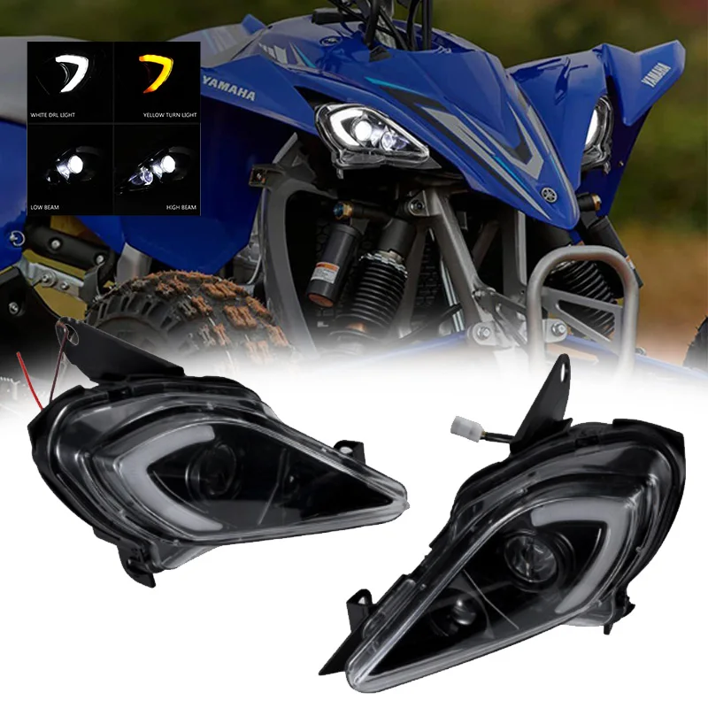 Headlight E24 for Yamaha Raptor 700R 700 YFZ450 YFZ450R YFZ450X Wolverine 450 350 250 2006-2024 Turn Signal Light