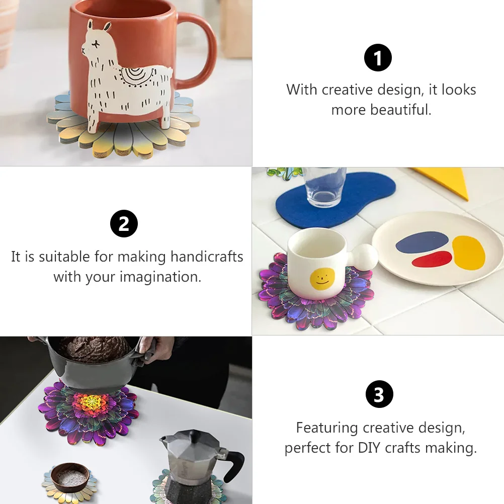 

3pcs Crystal Epoxy Mold Silicone Resin Craft Diy Coaster Making Kit Smooth Round Non-Stick Home Decor Jewelry Making Tool