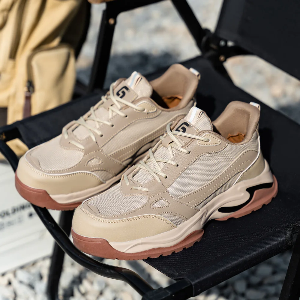 Sicherheitsstiefel mit Stahlkappe, Arbeitssneaker für Herren, Anti-Smashing-Sicherheitsschuhe, pannensicher, rutschfest, wasserdicht, leicht