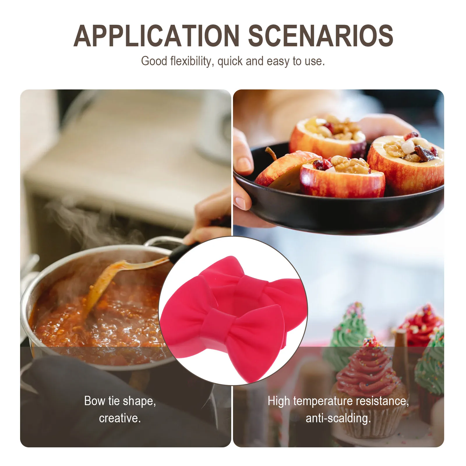 

2 Pairs Insulation Clip Oven Proof Clips Anti Heat Kitchen Anti-scalding Pot Holders for Resistant