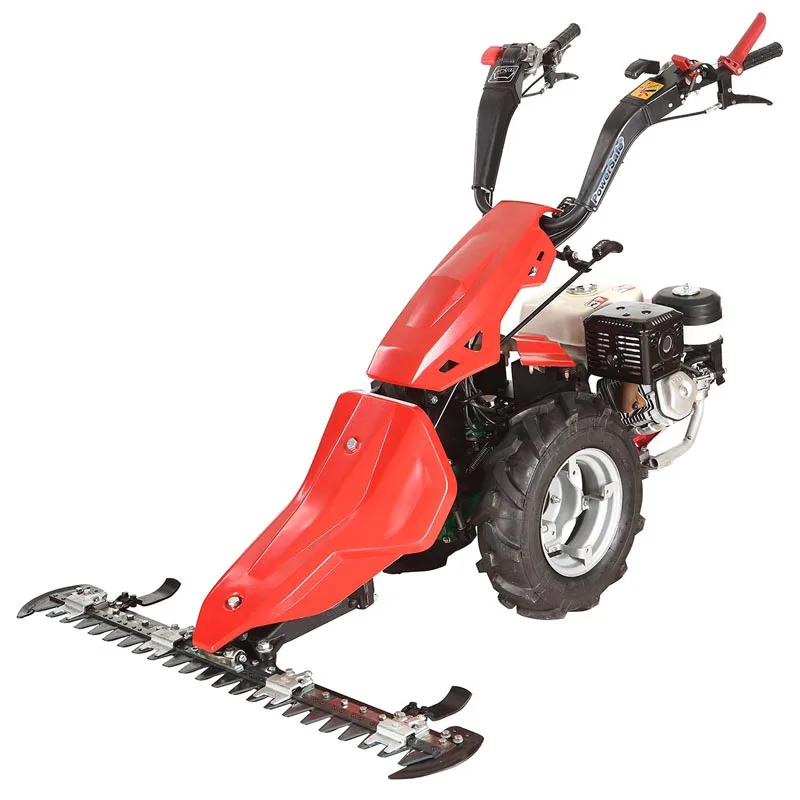 Hand walking tractor mini farm tractor with cutter bar rotary brush cutter attachment CE approved