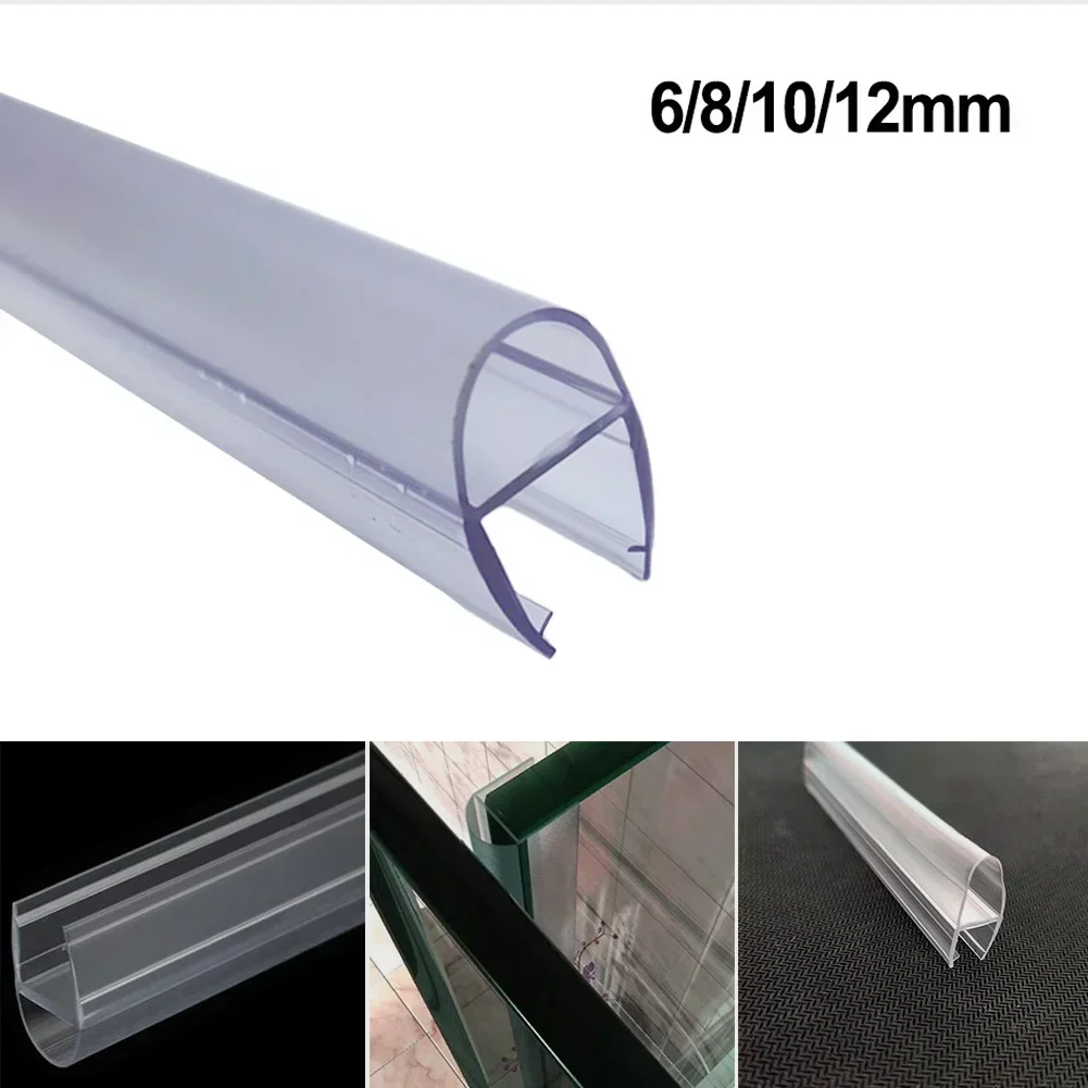 Bath Shower Screen Door Seal Strip Water Baffle 6-12mm Seal Gap Window Door Weatherstrip Glass Door Weatherstrip Hardware