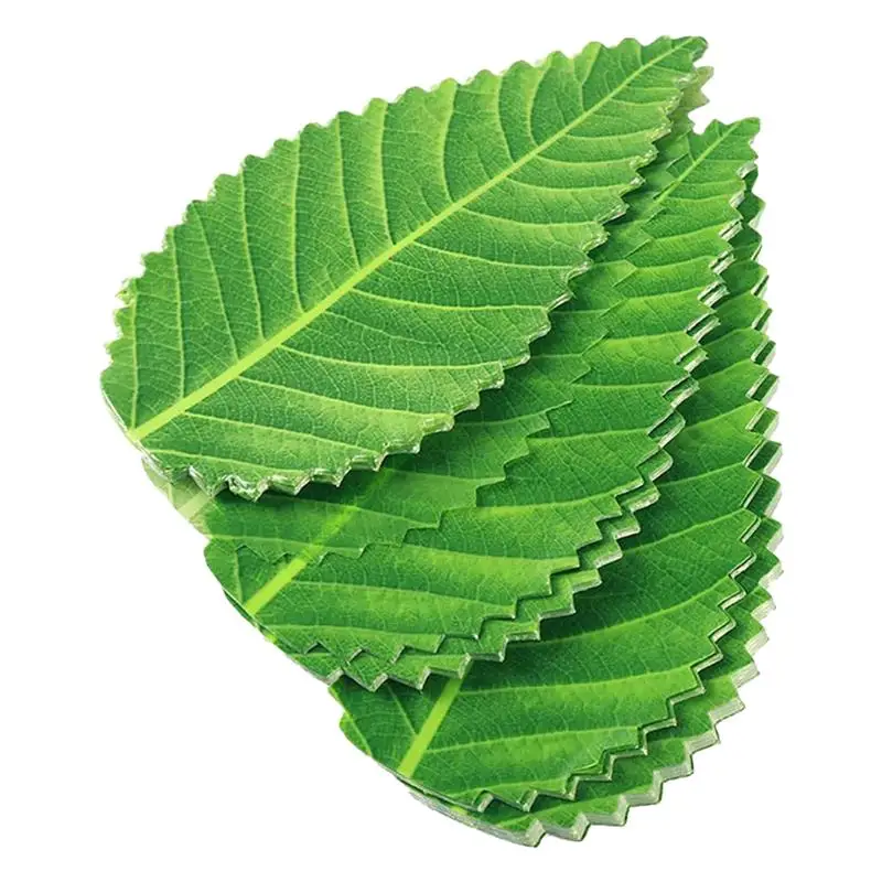 200pcs Sushi Decor Leaves Japanese Cuisine Dish Decor Sashimi Decor Leaves Fake Leaves Ornament Sushi Restaurant Cuisine Supply