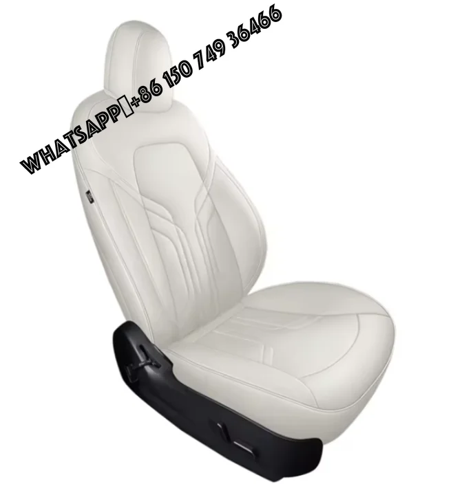 

Suitable for Tesla Model3/Y All Inclusive Seat Cushion All Season White Car Seat Cover Breathable