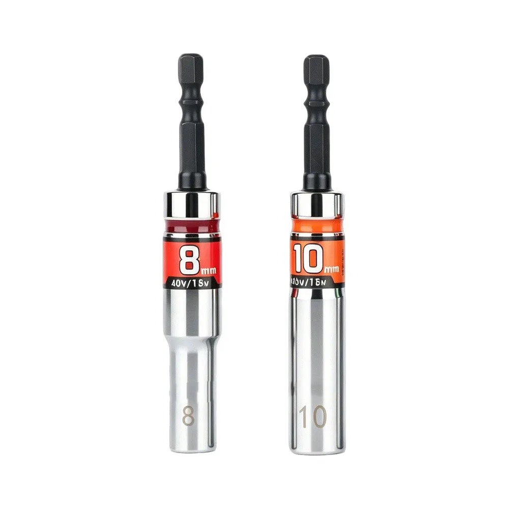 2pcs Deep Socket Set 8-19mm For Impact Wrench High Torque Deep Socket Set For Solar Panel Installation Furniture Assembly