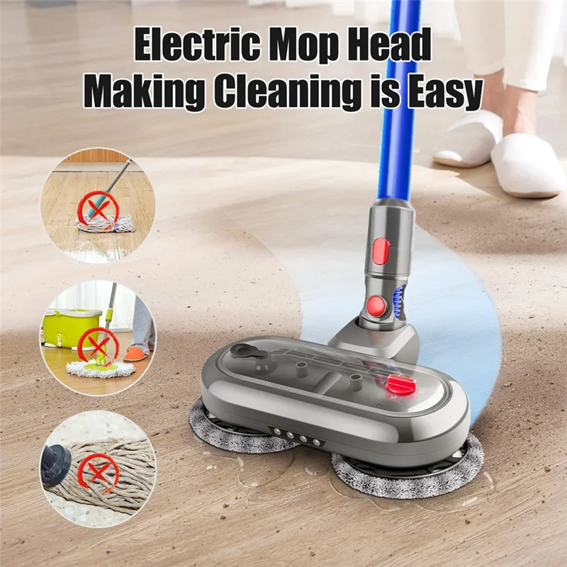 

B88B-Multi-Surface Electric Mop Attachments For Dyson V7, V8, V10, V11, V15 Vacuum Cleaners - Hard Floor Accessories