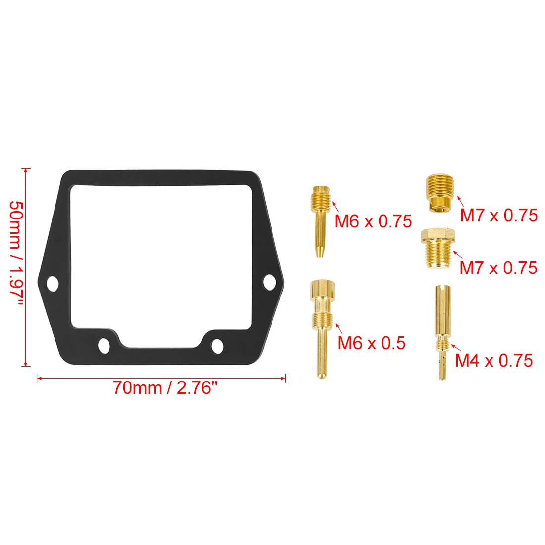 Motoforti Brand New Motorcycle Carburetor Repair Rebuild Kit Set Replacement Parts for Honda CT90 1969-1977