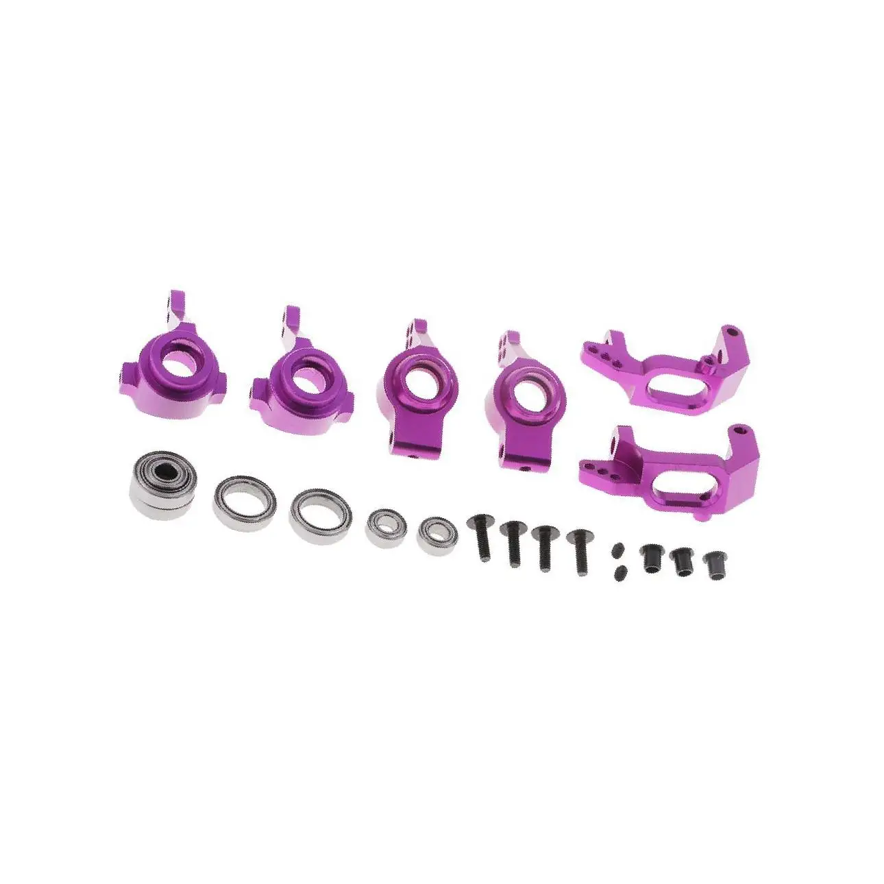 

1/10 Model Cars Steering Hub Upgrade Set for HSP Redcat Volcano EPX Purple