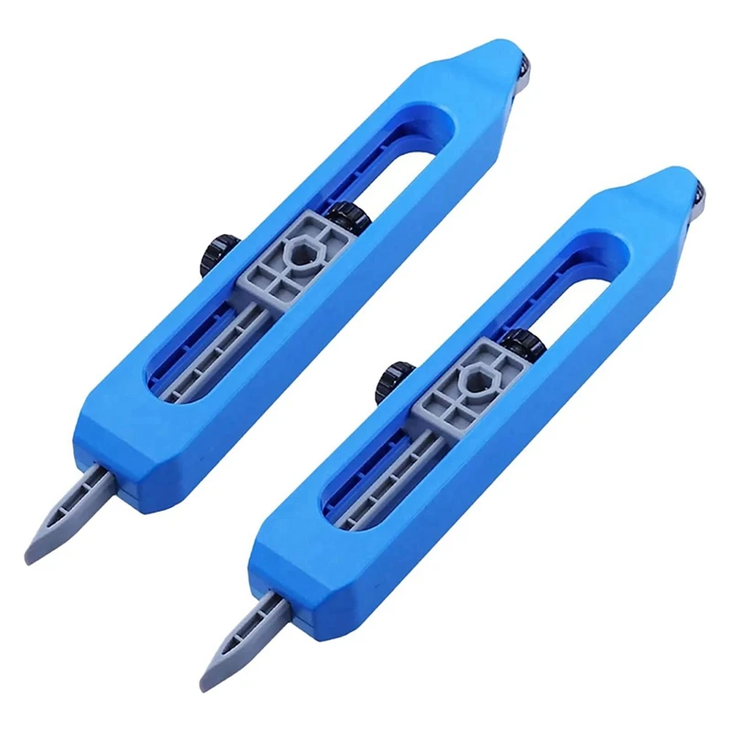 New-2Pcs Profile Scribing Ruler - Contour Gauge Scribe Tool, Contour Gauge With Lock Adjustable, Woodworking Measuring Gauge