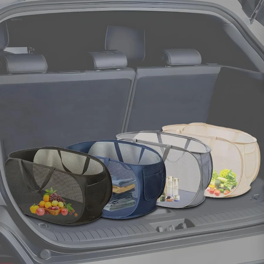 

Car Trunk OrganizerAdjustable Car Accessories for SUV Sedan Truck Foldable Car Organizers and Storage MultiPurpose Auto Storage