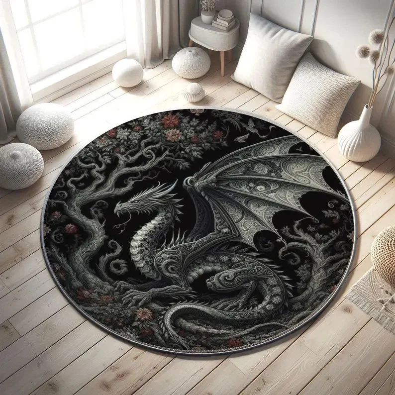 3D Spiral Staircase Bandage Human Carpet 3D Skeleton Halloween Rug Spooky Stairs Illusion Carpet Gothic Halloween Area Rug