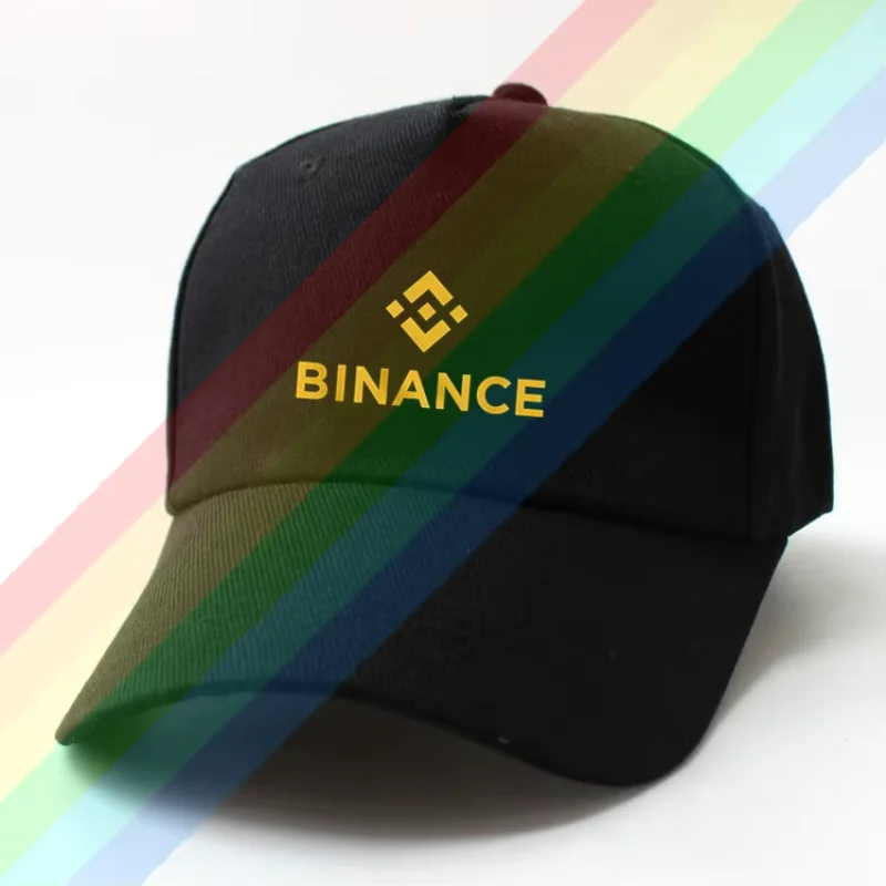 2024 رجل جديد عادية Binance رجل قبعة نمط الطباعة الصيف 100% القطن قبعة الشمس قبعة رياضية في الهواء الطلق